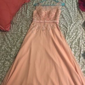 Long Baby Pink Gown